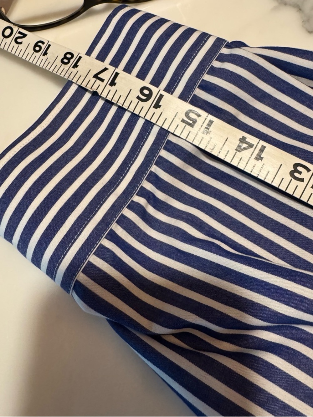 Ralph Lauren (CHAPS) button-down striped shirt w. cuff accents.
XXL (prob a 14) - Picture 16 of 16